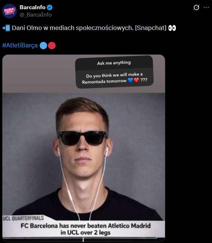 Dani Olmo DOŁĄCZYŁ DO TRENDU i... xD